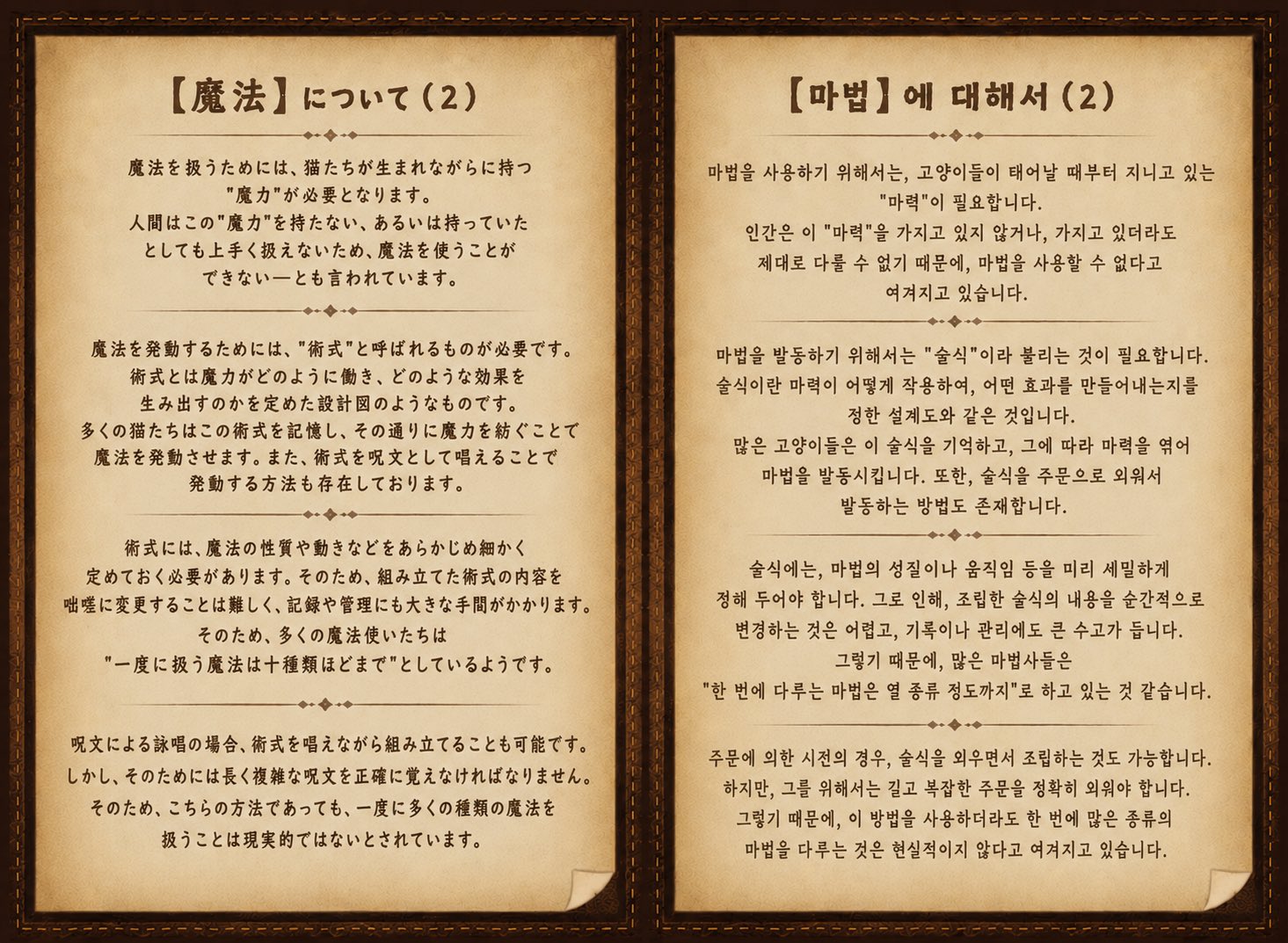마법에 대한 설정 이미지 2