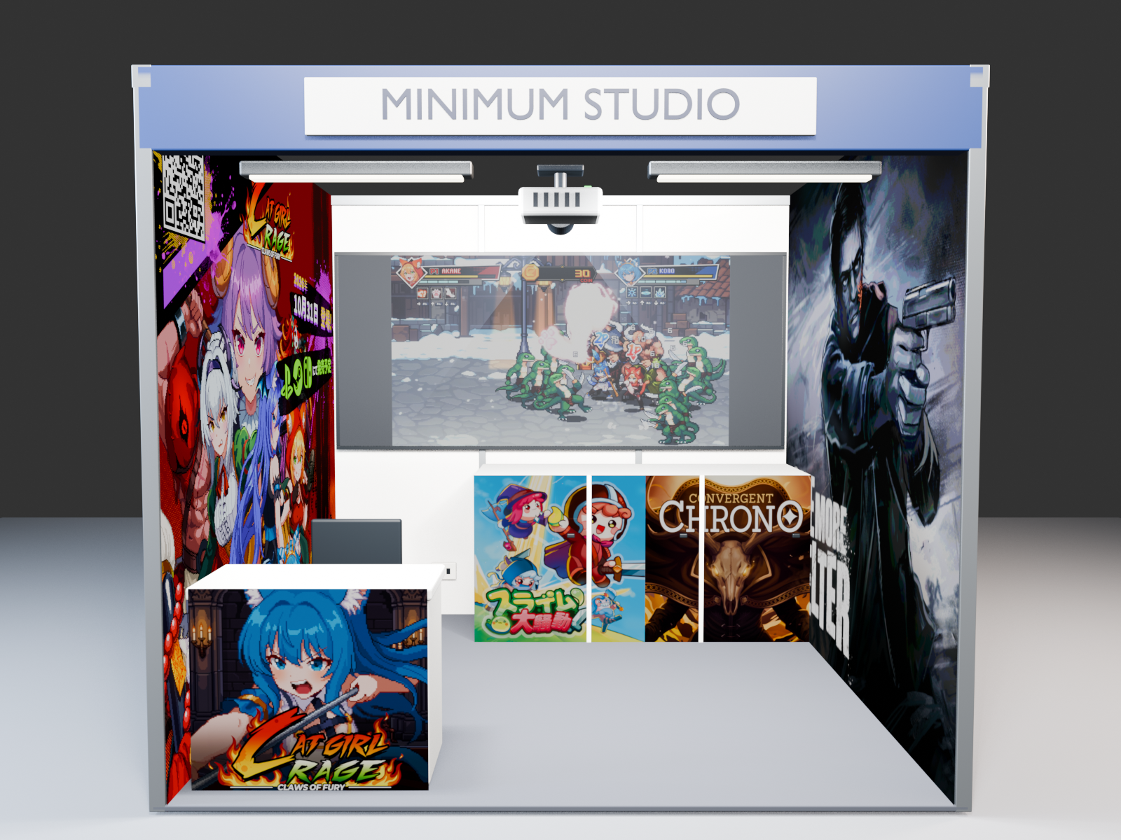 Minimum Studio booth concept for Tokyo Game Show 2026